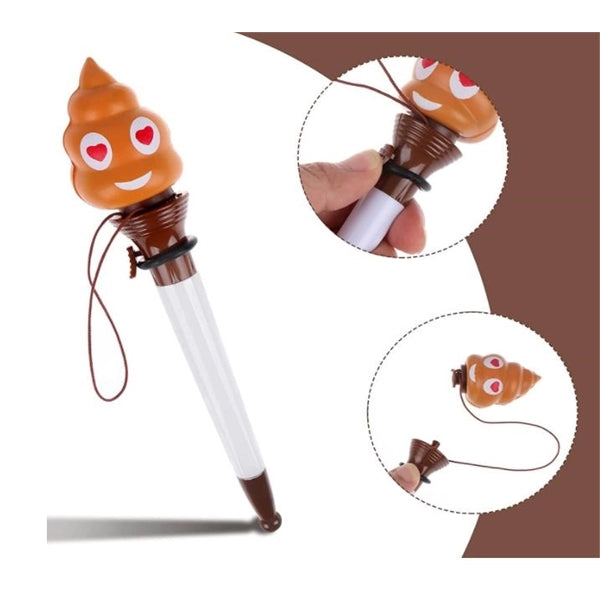 Poop Cartoon Emoji Pen