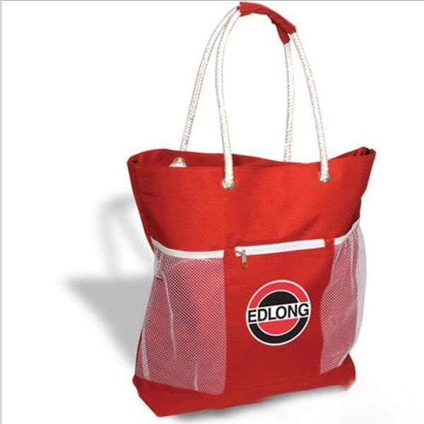 Seaside tote bag with customized logo