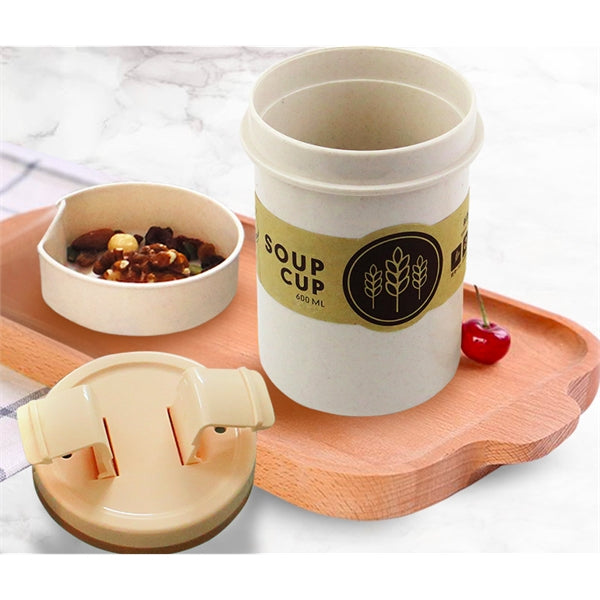 Wheat Straw Biodegradable Soup Cup Microwave Safe