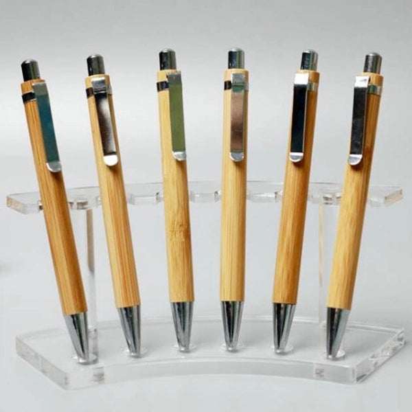 Bamboo Wooden Sustainable Retractable Ballpoint Pen