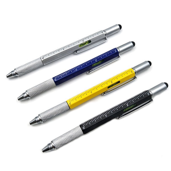 6 In 1 Plastic Multi Tool Touch Ballpoint Pen