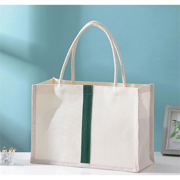 Cotton Canvas Travel Storage Tote Bag