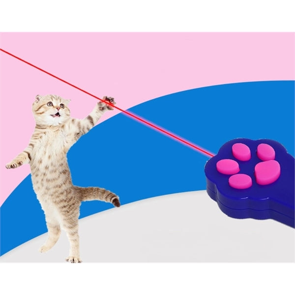 Paw Shaped Cat Laser Pointer Red Dot Pen Toy