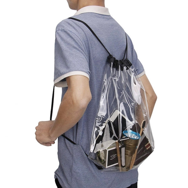 PVC Clear Drawstring Backpack