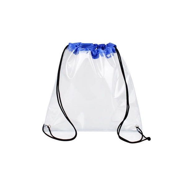Clear Vinyl Stadium Compliant Cinch Pack Backpack