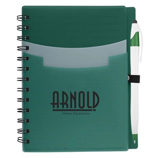 5" x 7" Tri-Pocket Notebook & Pen