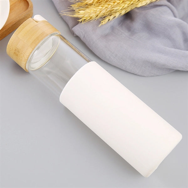 20OZ Glass Bottle with Bamboo Lids