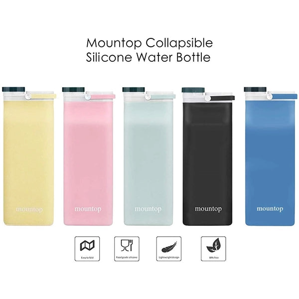 Portable Food Grade Silicone Travel Water Bottle