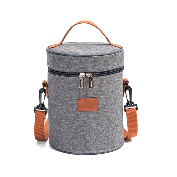 Oxford Insulated Lunch Bag Shoulder Girdle Gray