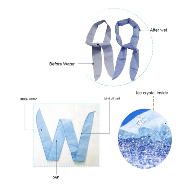 Neck Forehead Ice Cooling Wrap