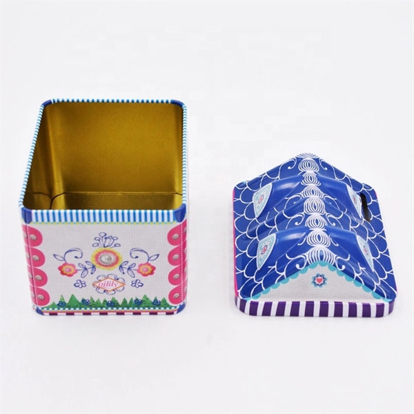 Fancy House Shaped Money Tin Box