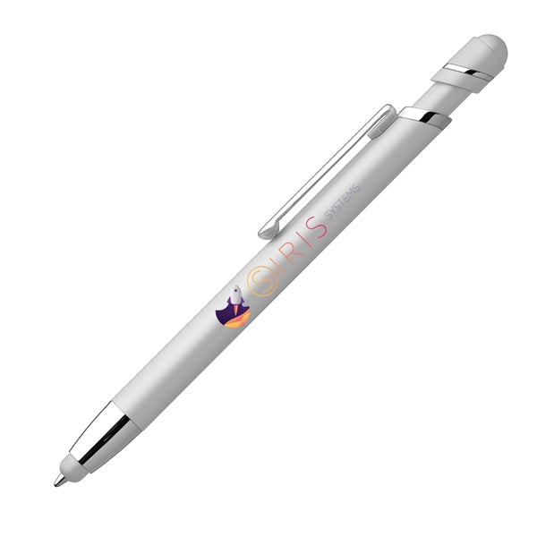 Pluto Softy Metal Pen with Stylus (Full Color Imprint)