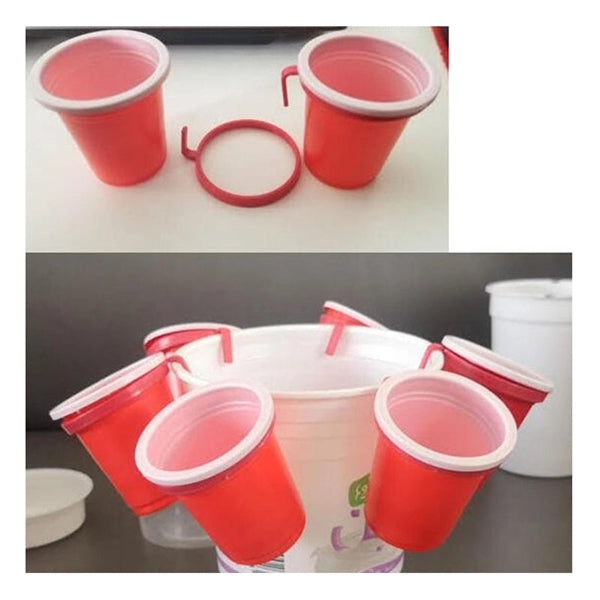 Disposable plastic tasting cups w/ Hook