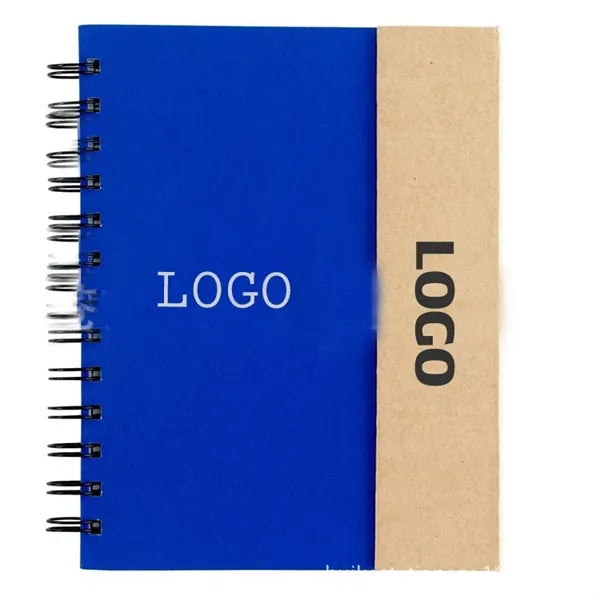 Magnetic Spiral Notebook W/ Sticky Notes and Flags & Pen