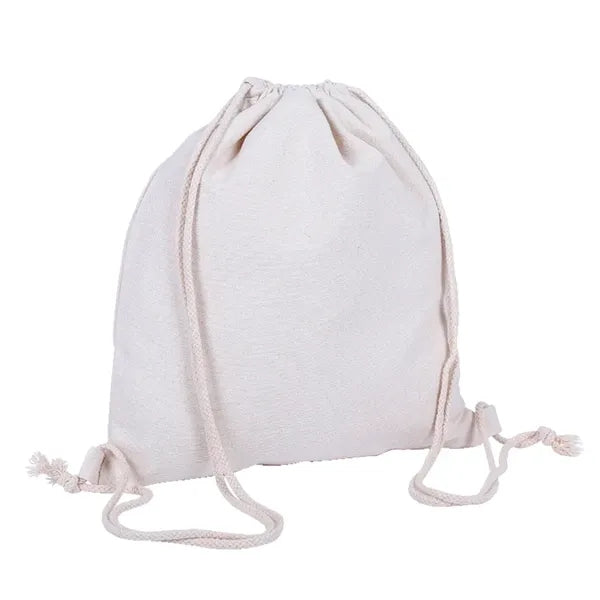 Cotton Canvas Drawstring Backpack
