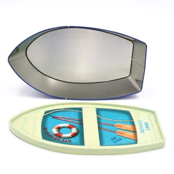 Boat Shaped Tin Box