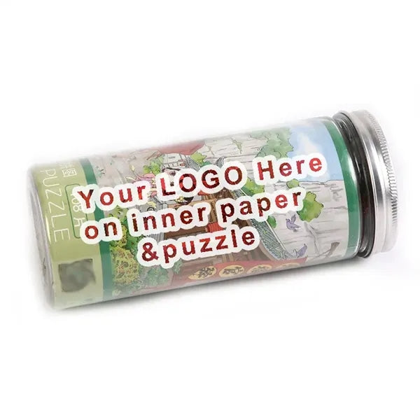 80 Pieces Tube Can Puzzle Set