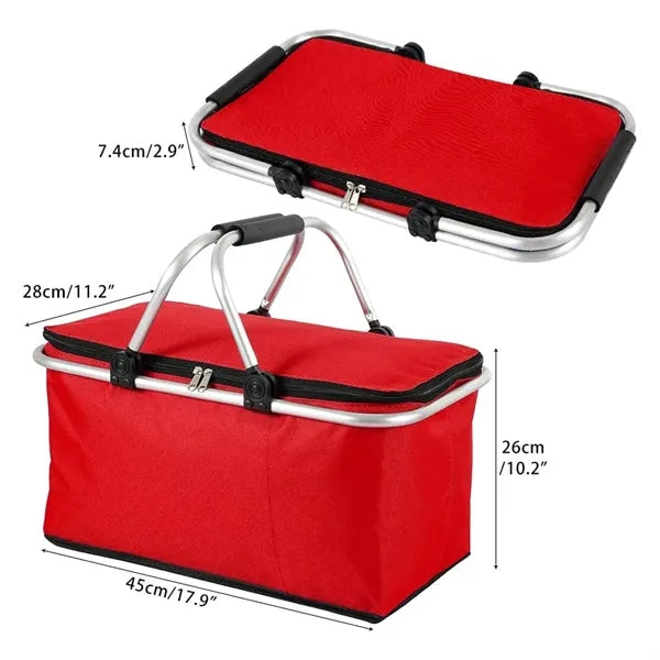 Insulated Cooler Picnic Basket