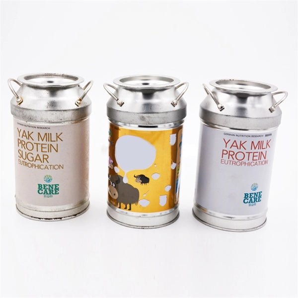 Milk Can Shaped Coin Tin Box