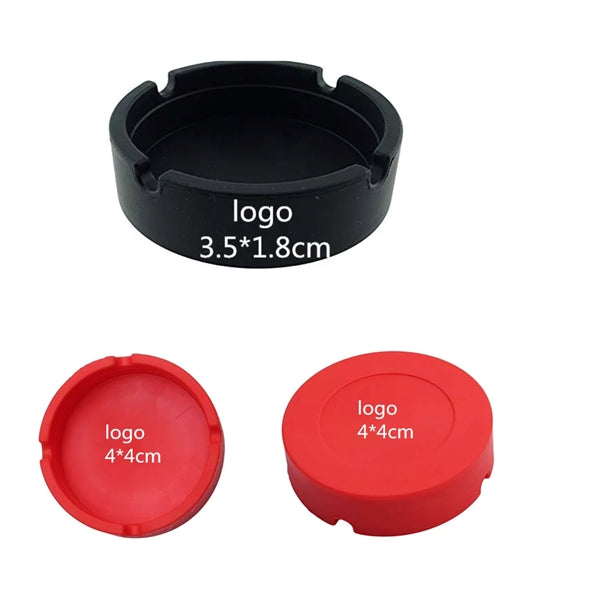 Silicone Round Ashtray for Indoors Outdoors