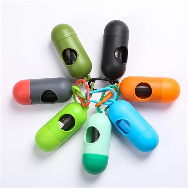 Portable Capsule Pet Waste Bags Dispenser