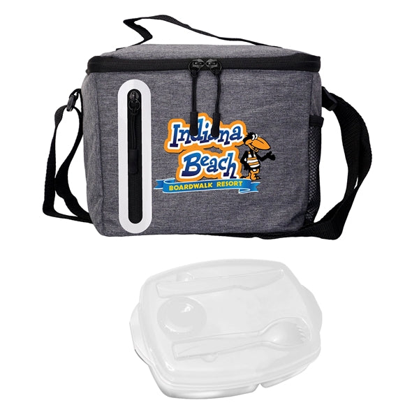 Locking Lid Oval Cooler Lunch Set