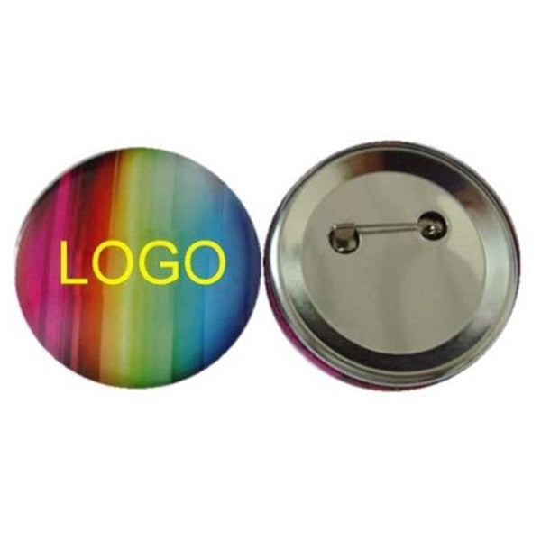 Round Badge Button Pin Tin plate