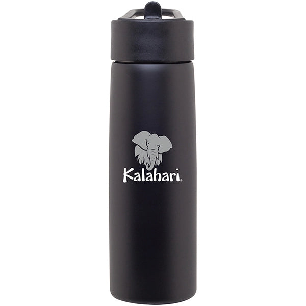 24 oz h2go Hydra Stainless Water Bottle w/Straw