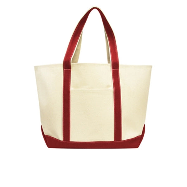 Heavy Duty XL 16oz Cotton Canvas Boat Tote Bag
