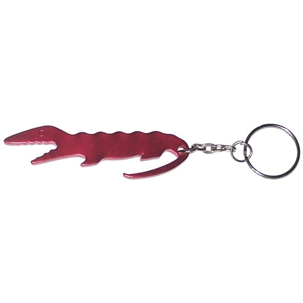 Alligator shape bottle opener keychain
