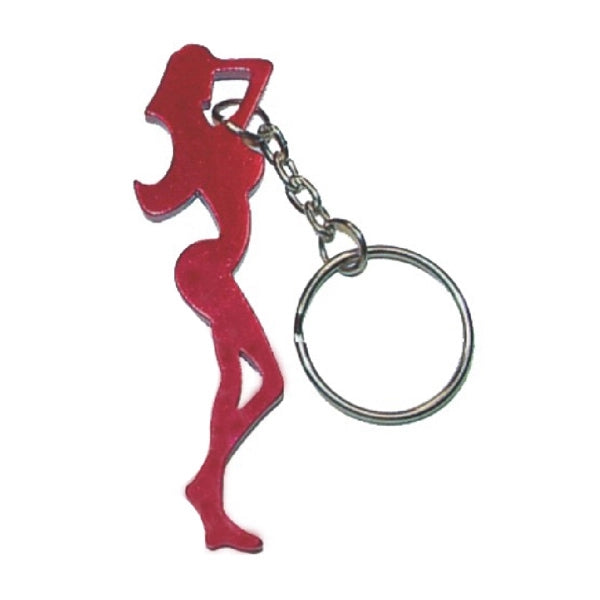 Fine figure of a woman shape bottle opener keychain