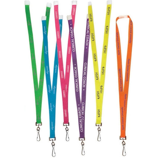 1" Neon Silk Screen Lanyard