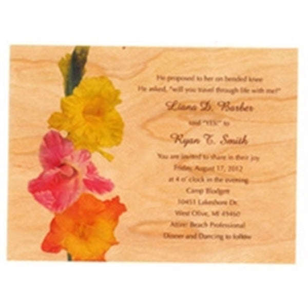 4.5" x 6" - Wood Veneer Postcards - 1 Sided