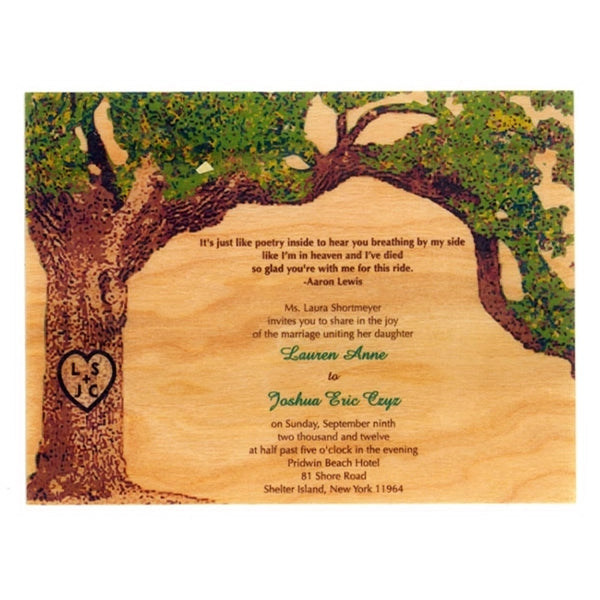 4.25" x 5.5" - Wood Veneer Postcards- 1 Sided