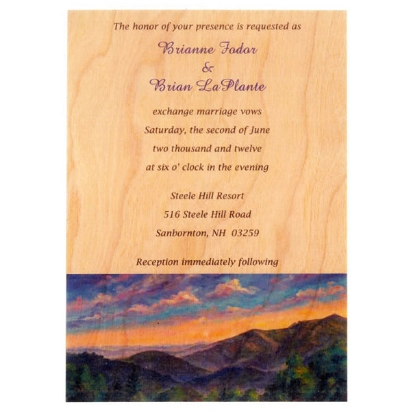 4.5" x 6" - Wood Veneer Postcards - 1 Sided