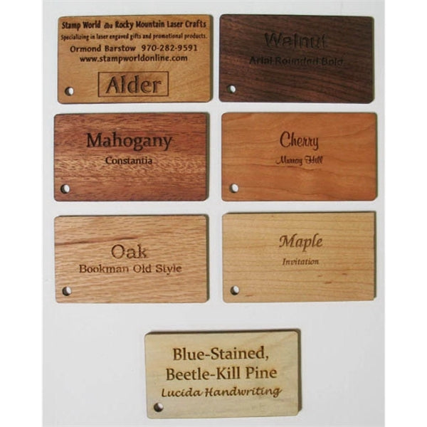 5" x 7" - Hardwood Cards - Invitations - A7