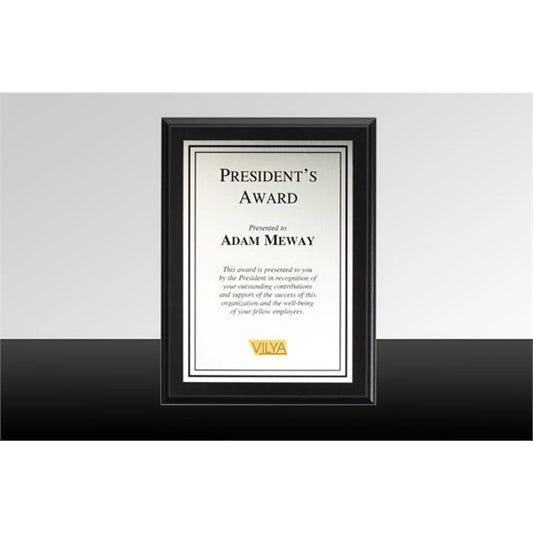 Wood Panel/Metal Plate Companion Wall Award