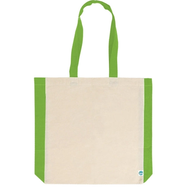 Side Color 6oz Cotton Tote Bag
