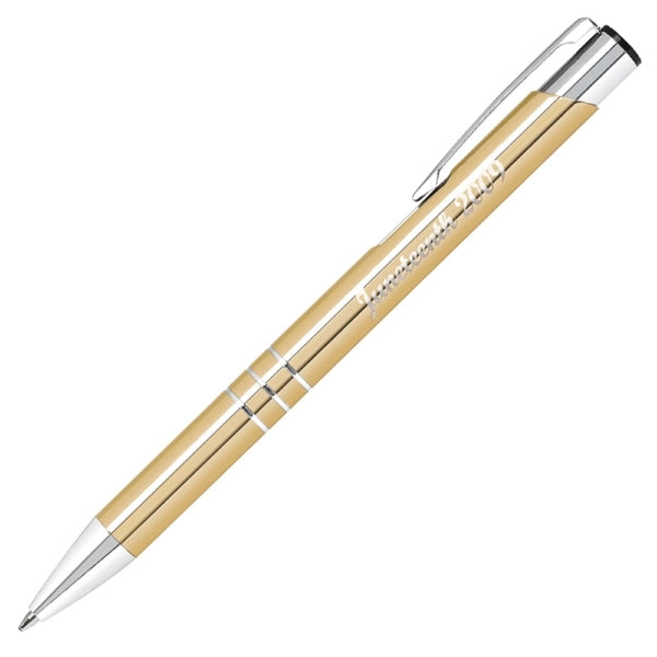 Push action aluminum pen