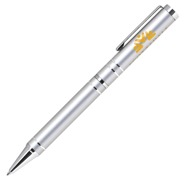 Twist action aluminum pen