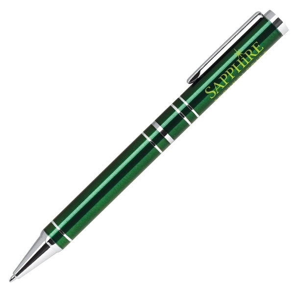 Twist action aluminum pen