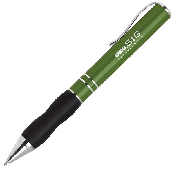 Aluminum twist action ballpoint pen