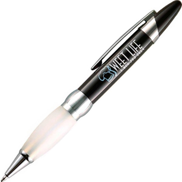Leo Twist Action Pens with Frosted Rubber Grip