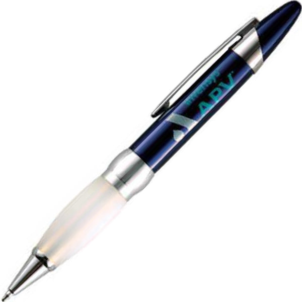 Leo Twist Action Pens with Frosted Rubber Grip