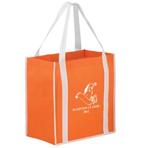 Two-Tone Non-Woven Tote Bag - Screen Print