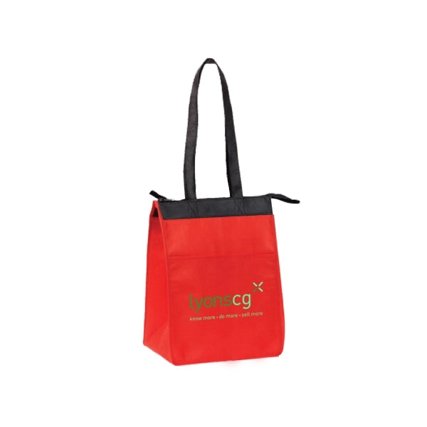 Non-Woven Insulated Zippered Lunch Tote