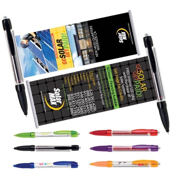 Rubber Grip Banner Pen