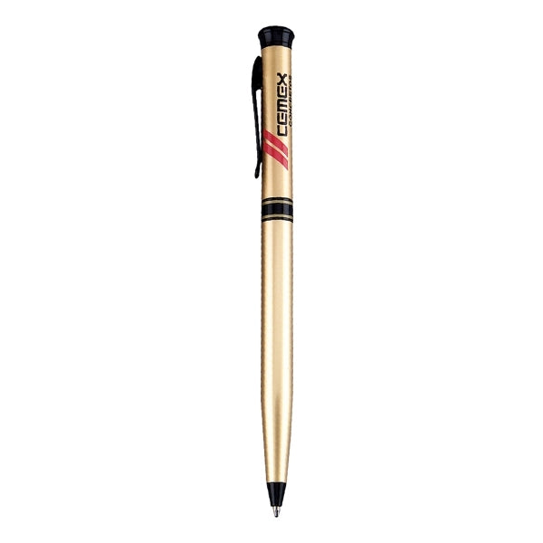 Epoxy Gold Trim Ballpoint Pen