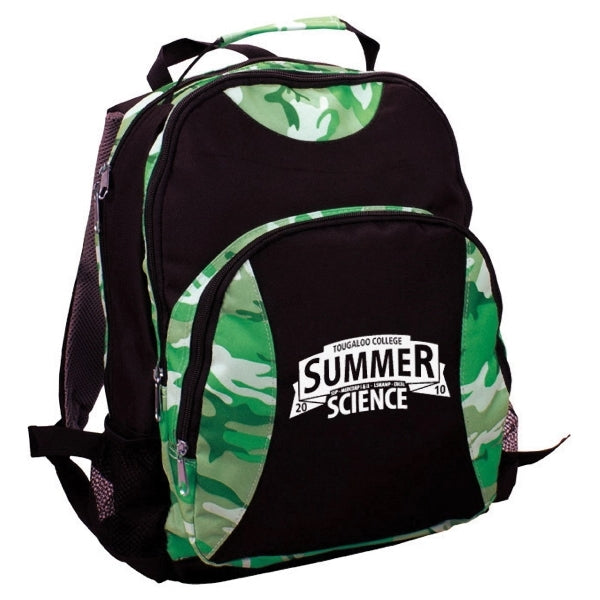 Kids camo double backpack