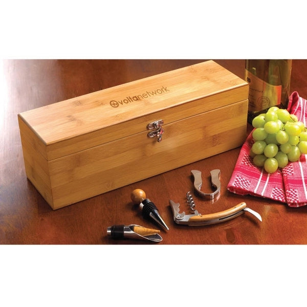 Tannin Bamboo Wine Bottle Case